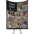 thumbnail image 3 of Custom Blankets with Photos Personalized Happy Anniversary Blanket Valentines Day for Her Him Boyfriend Girlfriend Husband Wife, 3 of 6