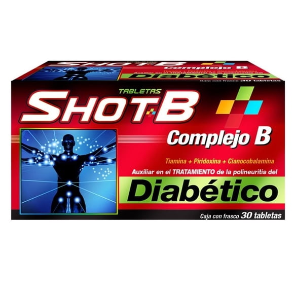 Shot B diabético 30 tabletas