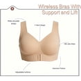 thumbnail image 6 of Posture Bra for Women Front Closure Wireless Back Posture Support Bra, 6 of 7