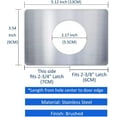 thumbnail image 5 of 2pcs Door Reinforcement Plate Deadbolt Cover Plate Door Lock Repair Plate Door To Prevent Loose Door Lock, Silver, 5 of 5