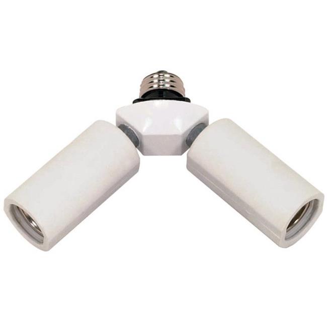 Satco 77607 Two Light Socket Adapter 150 watt Medium