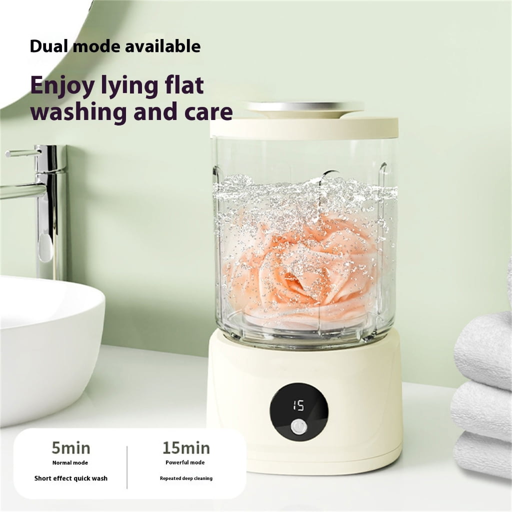 1.5L Washing Machine Portable Rechargeable Small Washing for Underwear Washer Cordless Laundry