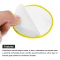 thumbnail image 4 of 20pcs Sublimation Patch Blank, Fabric Iron-on Blank Heat Transfer Repair Patch White with Yellow Border, 4 of 7