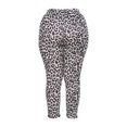 thumbnail image 4 of Pantalons Liquidation Motif Léopard Couture Décontracté Bas Mince et Confortable Pantalons Blanc G, 4 of 7