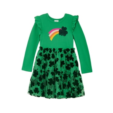 Way To Celebrate Toddler Girls St. Patrick's Day Tulle Tutu Dress, Sizes 12M-5T