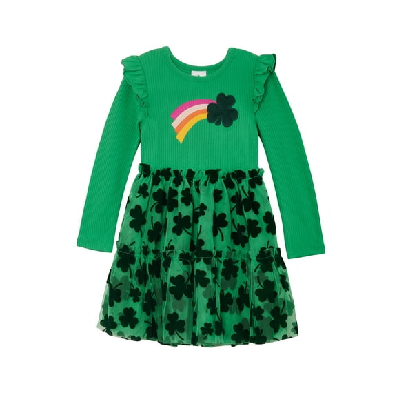 Way To Celebrate Toddler Girls St. Patrick's Day Tulle Tutu Dress, Sizes 12M-5T