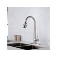 thumbnail image 3 of Kitchen Faucet with Pull Down Sprayer Brushed Nickel, High Arc Single Handle Kitchen Sink Faucet with Deck Plate, Commercial Modern Stainless Steel Ki, 3 of 5