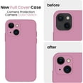 thumbnail image 3 of for iPhone 13 Case, Silicone Upgraded [Camera Protection] Phone Case with [2 Screen Protectors], Soft Anti-Scratch Microfiber Lining Inside, 6.1 inch, Lilac Purple, 3 of 11