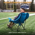 thumbnail image 2 of ABORON Oversized Heated Rocking Camping Chair for Adults- 400lbs Capacity Padded Camping Recliner w/ 3 Levels Heat - Folding Lawn Chair with Side Pockets for Camp Patio Backyard, 2 of 7