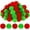 Green+Red, variant on 20 Pcs 2 Inch Christmas Yarn Pom Poms Balls for DIY Handmade Crafts Fuzzy Pompoms for DIY Hats Thanksgiving Party Holiday Hanging Home Decorations
