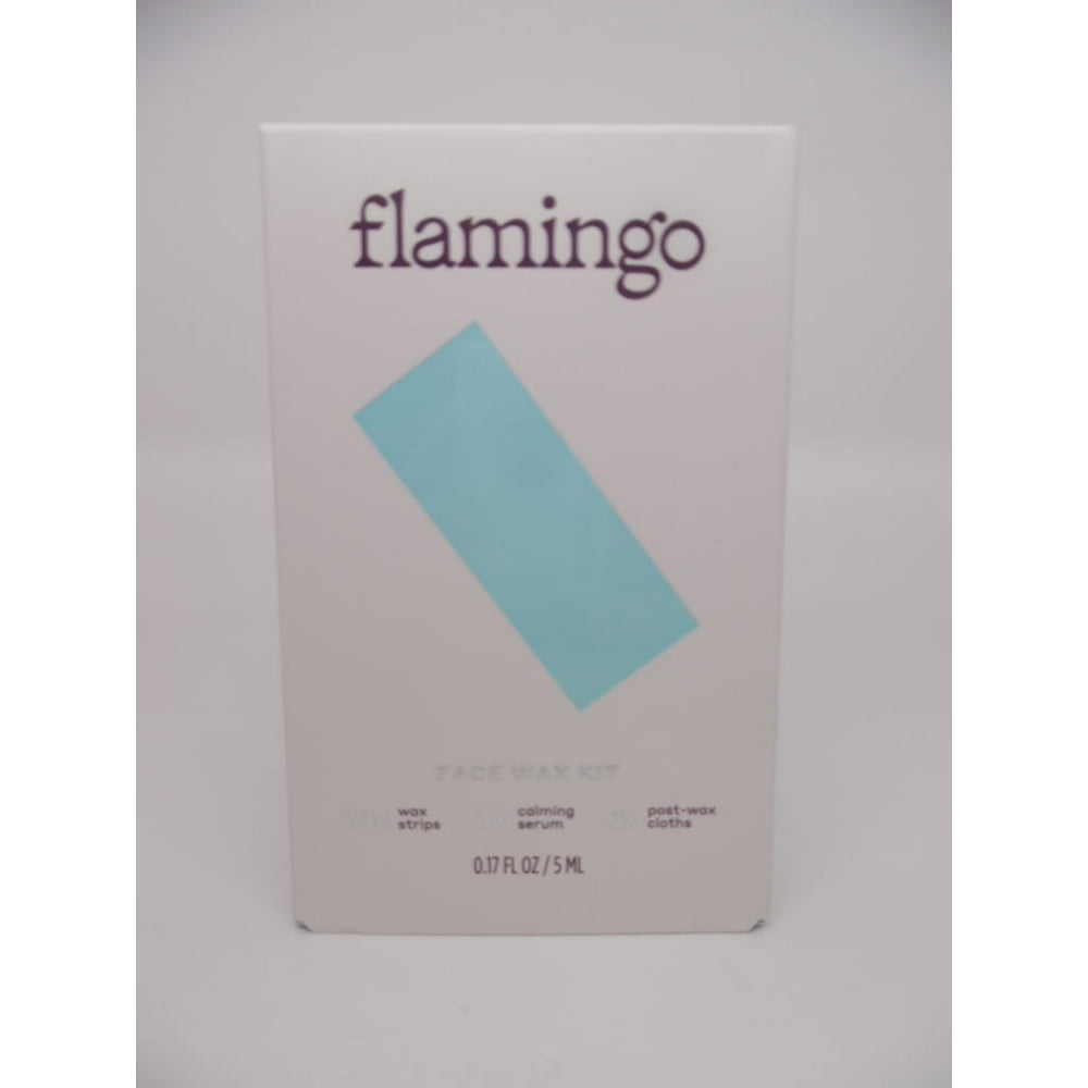 Flamingo Women's Face Wax Kit 20ct Strips Facial Hair Removal Made in