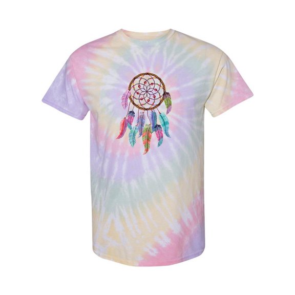 Feathered Dreamcatcher Tie Dye Spiral Men -SPIdeals Designs, Male x-Large