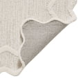 thumbnail image 6 of My Texas House Stella Ivory Scallop Wool Indoor Runner Rug, 2' x 8', Handmade Farmhouse Decor, 6 of 6