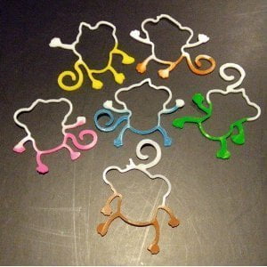 Grow Monkey - Tie Dye Monkey Bama Bandz 24 Pack Silly Rubber Bands - Glow in the Dark