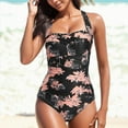 thumbnail image 2 of Kcodviy Femmes Rehausseur Rembourré Robe Ronde Maillot de Bain Bikini Maillot de Bain Tenue de Bain Short de Pyjama pour Hommes Ensemble Monokini, 2 of 4
