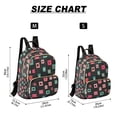 thumbnail image 2 of FORMRS Mini Backpack Purse for Women Travel Daypack Casual Shoulder Bag, Red Block Pattern, 2 of 7