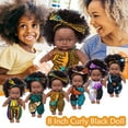 thumbnail image 3 of Chmadoxn Black Dolls 8in American African Girl Baby Doll for Kids Aged 3 4 5 6 7 Years Fashion Play Doll Reborn Baby Toy Doll - Life Size Soft Adjustable Perfect for Birthday, 3 of 7
