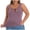 Purple, variant on Busydd Plus Size Women's Tank Tops Fashion Oversized Solid Color Sleeveless Summer Tops Casual Breathable Round Neck Tank Top with Built in Bra for Women L