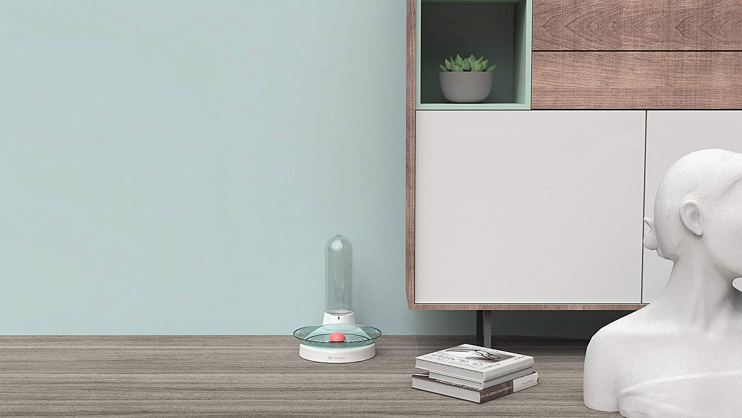 Non-Electric Pet Fountain, No-Filter Cat Fountain Quiet Automatic Pet Drinking Fountain to Keep Your Cats and Dogs with Clean Water Every Day