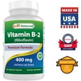 Best Naturals Vitamin B2 (Riboflavin) 400mg Migraine Relief Veggie