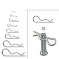 thumbnail image 5 of 100PCS Carbon Steel Zinc Plated R Hitch Pin Tractor Clip Cotter For Car Mechanic, 5 of 6