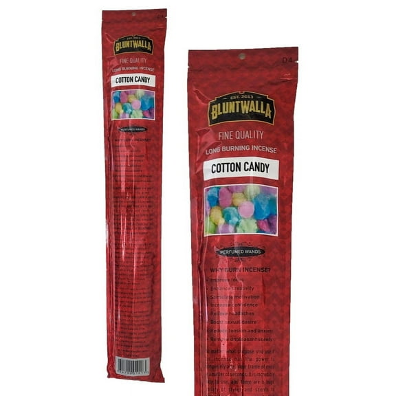 Bluntwalla Fine Quality 19" Jumbo Long Burning Incense Sticks - Cotton Candy Scent