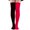 Red, variant on Lovskoo 2024 Womens Halloween Thigh High Socks Knee High Socks for Cosplay Long Socks Over The Knee Leg Warmers Red