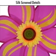 thumbnail image 4 of In the Breeze 2694 - 19 Inch Pink Sunflower Wind Spinner with Leaves - Colorful Flower for your Yard and Garden, 4 of 5