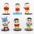 thumbnail image 3 of 6pcs/set Crayon Shin-chan Cute Edition Anime Action Figure Toys, 3 of 5