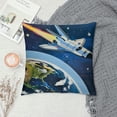 thumbnail image 2 of Qinduosi Themed Bedroom Decor, Pillow Covers Space Gifts,Space Decor for Boys Room,Universe Space Pillowcase for Sofa Bed,Space Gifts for Kids White, 2 of 5