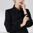 thumbnail image 6 of CAILDANL Fake Collar Long Sleeves Detachable Half Shirt Victorian Blouse Top for Women, 6 of 6