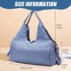 thumbnail image 2 of Bolsa de gimnasio para mujer, bolsa para esterilla de yoga, bolsa de viaje deportiva con compartimentos, bolsa de gimnasio deportiva impermeable para viajes deportivos y senderismo (azul), 2 of 4