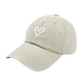 thumbnail image 2 of Gorra de béisbol para mujer con bordado de corazón: gorra de moda para niñas para deportes al aire libre,ajustable,bonita y casual, 2 of 6