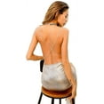 thumbnail image 4 of Vestido de fiesta sexy para mujer con espalda abierta entrecruzada con cordones Cami Mini Bodycon Club Zhivalor WRMH-220-1, 4 of 5