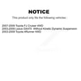 thumbnail image 2 of Transit Auto Front Right Bearing Assembly Suspension Lower Upper Control Arm with Ball Joint Outer Tie Rod & Sway Bar Stabilizer Link Kit (5Pc) for Car Toyota 4Runner FJ Cruiser Lexus GX470 K7T-107581, 2 of 11