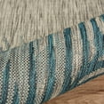 thumbnail image 5 of Laddha Home Designs 5' x 7' Blue and Gray Palm Rectangular Outdoor Area Throw Rug, 5 of 8