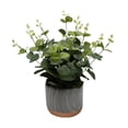 thumbnail image 2 of Elements 15-inch Eucalyptus/Artificial Greenery in Marble Pot, 2 of 4