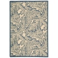 thumbnail image 2 of Safavieh Courtyard Connie Floral Indoor/Outdoor Area Rug, Natural/Blue, 4' x 5'7", 2 of 11