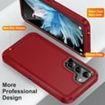 thumbnail image 3 of Dteck Case for Samsung Galaxy S23 Plus,Shockproof Rubber Military Protective Bumper Hard PC Cover Armor Heavy Duty for Galaxy S23+,Red, 3 of 6