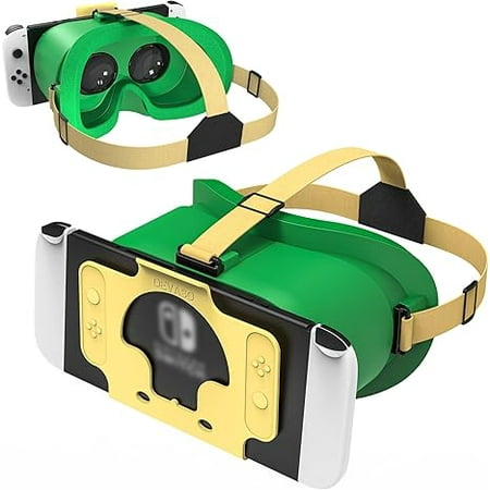 VR Headset, Designed for Nintendo Switch & Switch OLED Accessories for Switch VR Games, Labo VR and YouTube VR, VR Glasses with Adjustable Pupil Distance and Adjustable Switch Goggles Strap