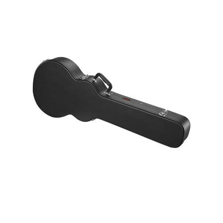 VEVOR Electric Guitar Hard Case, 41.34 in Gourd-Shaped Guitar Hard Case ,With Lock Latch Key Handle, PVC Padding Soft Lining Water-Resistant Hard Shell Guitar Case ,for 39 in LES Paul Guitars, Black