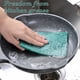 thumbnail image 4 of Paños de cocina de doble cara, esponjas (paquete de 5/10), estropajos verdes de esmeril, toallitas de limpieza gruesas y cepilladas para eliminar el óxido, superabsorbentes, duraderos, multiusos, 4 of 9