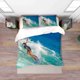 thumbnail image 2 of 3D Ocean Wave Surf Juego de Funda de edredón Juego de Funda de edredón Fundas de almohada 95, 2 of 3