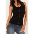 Idyllwind Women's Edna Button Front Ribbed Tank IWFA23K13BLK US