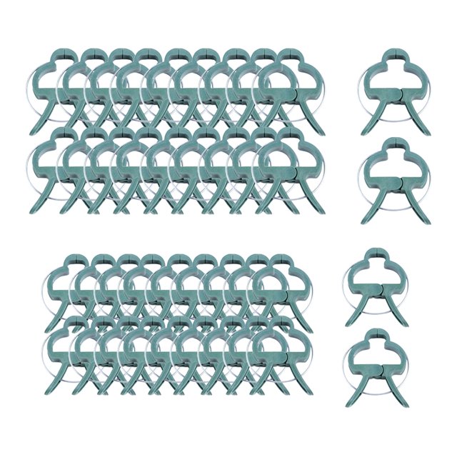 Clips de jardín reutilizables para jardín al aire libre, patio, césped, 40 piezas Zulema Clips de plantas