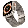 thumbnail image 3 of Milanese Strap for Apple Watch Ultra 2 49mm 46mm 42mm 45mm 41mm 44mm 40mm Solo Loop Bracelet for Iwatch Series 10 9 8 7 6 SE 5 4 (starlight,42mm 44mm 45mm 49mm), 3 of 7