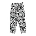 thumbnail image 4 of Xecao Tropical Leaves Women's Straight Lounge Pajama Pants: The Epitome of Relaxed Sleepwear, 4 of 9