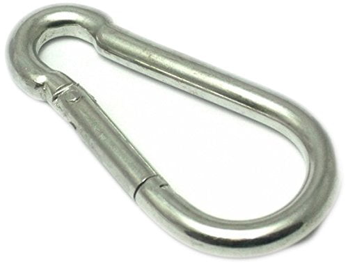 Carabiner Snap Clips 75 pcs 1/4" Zinc D-ring Snap Hook Lock Clip Batting Cage 