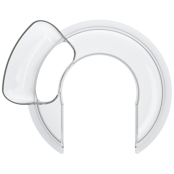 Pouring Shield for KitchenAid 4.5-5QT Mixer Bowl (Stainless Steel, Glass, Ceramic) - Secure Fit Splash Guard Compatible for KitchenAid Tilt-Head Stand Mixers and Dishwasher Safe