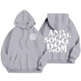 thumbnail image 5 of Hpapadks Hoodie Women Funny Social Dog Mom Print Long Sleeve Loose Hooded Top for Dog Lovers Womens Sweatshirt Grey XXL, 5 of 6